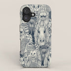 cryptid crowd indigo pearl iPhone Case Gallery Image 1
