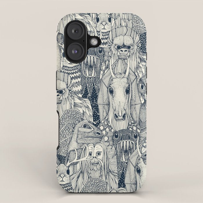cryptid crowd indigo pearl iPhone Case Gallery Image 1