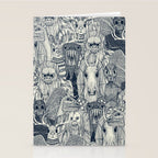 cryptid crowd indigo pearl Stationery Card Gallery Image 2