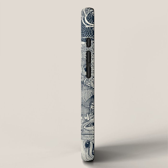 cryptid crowd indigo pearl iPhone Case Gallery Image 2