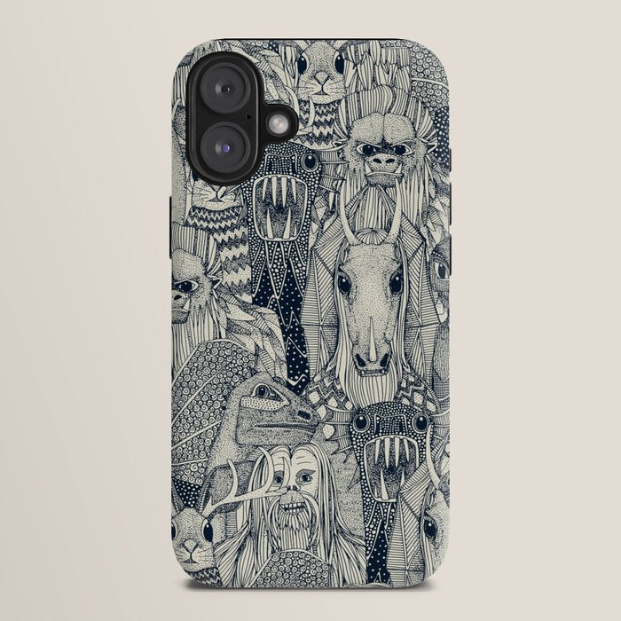 cryptid crowd indigo pearl iPhone Case Gallery Image 10