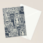 cryptid crowd indigo pearl Stationery Card Gallery Image 2