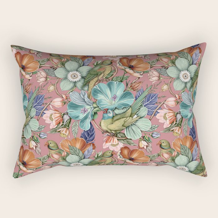 Garden Birds Sanctuary A Rectangular Pillow Gallery Image 2