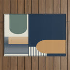 Cool Color Pallette Pattern Outdoor Rug Gallery Image 1