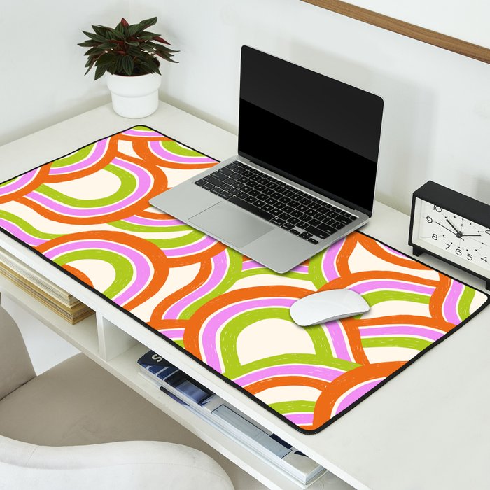 Moka Pot Rainbow - Cream Desk Mat Gallery Image 2