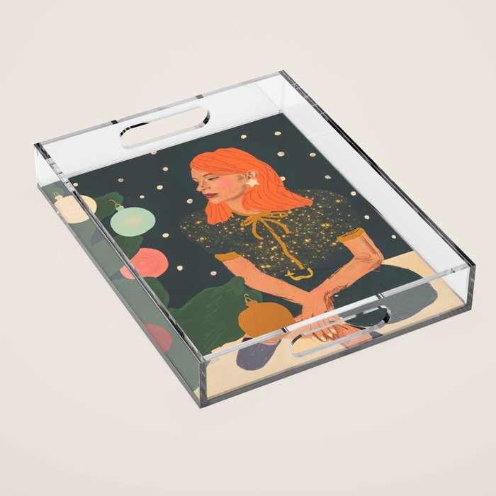 Christmas beauty Acrylic Tray Gallery Image 1