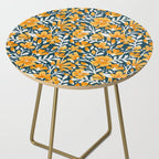 Blossom Pattern â Ochre & Teal Side Table Gallery Image 2