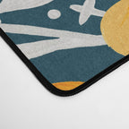 Blossom Pattern â Ochre & Teal Desk Mat Gallery Image 4