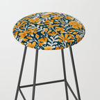 Blossom Pattern â Ochre & Teal Stool Gallery Image 2