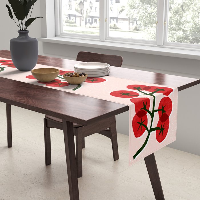 Tomatoes On A Branch Table Runner Gallery Image 2