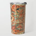 Heriz Vintage Persian Tribal Rug Print Travel Mug Gallery Image 2