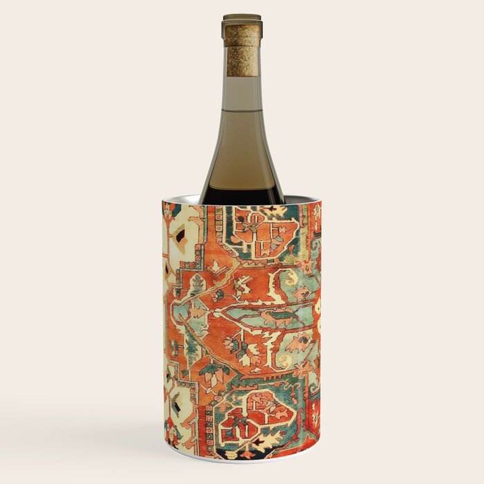 Heriz Vintage Persian Tribal Rug Print Wine Chiller Gallery Image 2