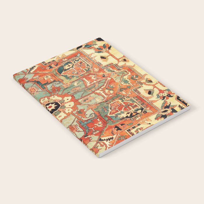 Heriz Vintage Persian Tribal Rug Print Notebook Gallery Image 2
