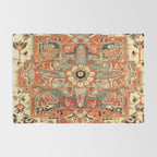 Heriz Vintage Persian Tribal Rug Print Rug Gallery Image 2