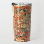 Heriz Vintage Persian Tribal Rug Print Travel Mug Gallery Image 3