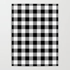 Black and White Buffalo Check Poster Gallery Image 4