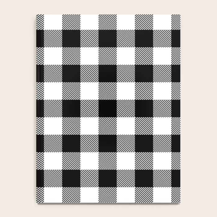 Black and White Buffalo Check Notebook Gallery Image 4