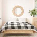 Black and White Buffalo Check Duvet Cover Gallery Image 3