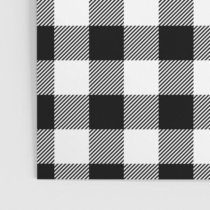 Black and White Buffalo Check Poster Gallery Image 3