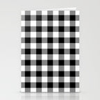 Black and White Buffalo Check Stationery Card Gallery Image 2