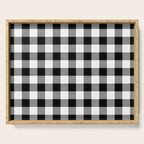Black and White Buffalo Check Serving Tray Gallery Image 1