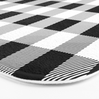 Black and White Buffalo Check Bath Mat Gallery Image 3