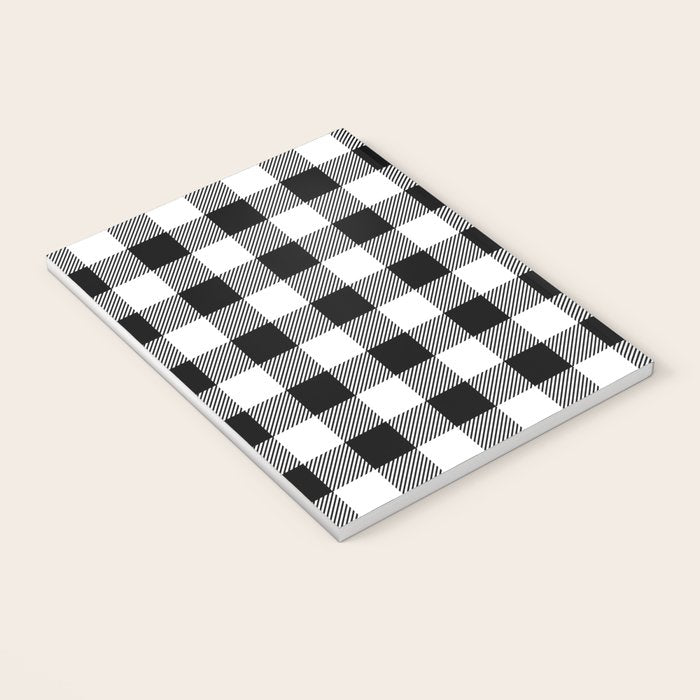 Black and White Buffalo Check Notebook Gallery Image 3
