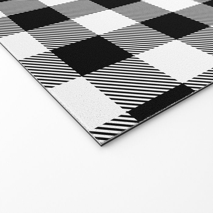 Black and White Buffalo Check Welcome Mat Gallery Image 2