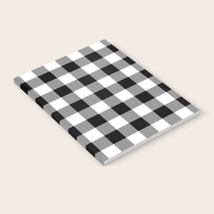 Black and White Buffalo Check Notebook Gallery Image 2