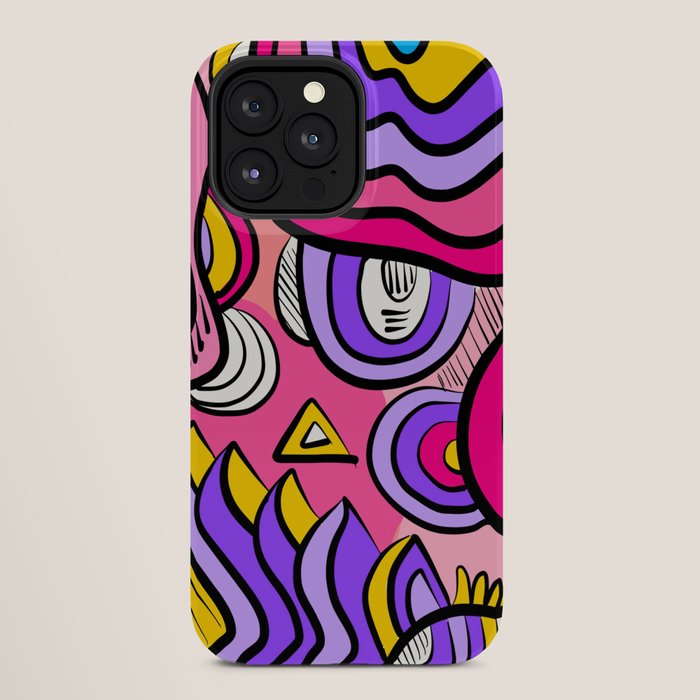 Colorful Abstract Pop Birds Pattern iPhone Case Gallery Image 28