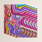 Colorful Abstract Pop Birds Pattern Wrapping Paper Gallery Image 3