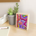Colorful Abstract Pop Birds Pattern Mini Art Print Gallery Image 2