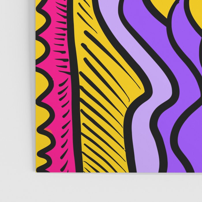 Colorful Abstract Pop Birds Pattern Poster Gallery Image 3