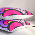 Colorful Abstract Pop Birds Pattern Pillow Sham Gallery Image 3