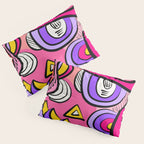 Colorful Abstract Pop Birds Pattern Pillow Sham Gallery Image 3