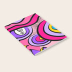 Colorful Abstract Pop Birds Pattern Notebook Gallery Image 2