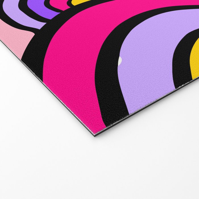 Colorful Abstract Pop Birds Pattern Welcome Mat Gallery Image 2