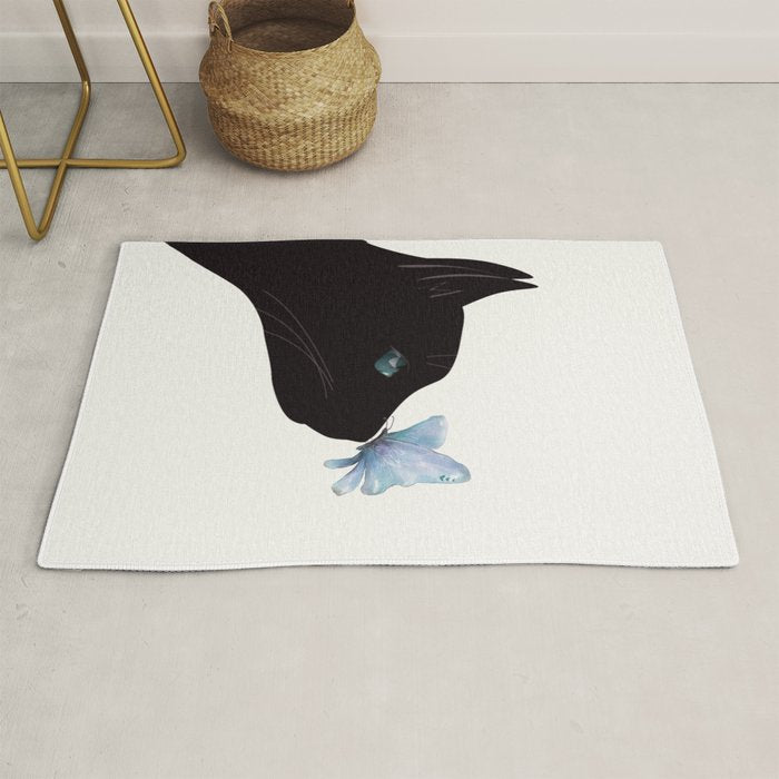 Cat and Butterfly Rug Gallery Image 1