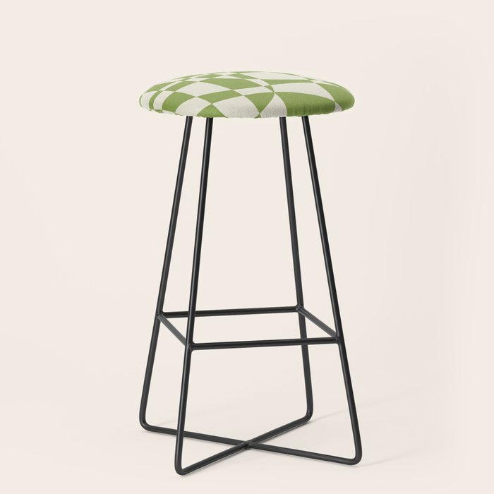 Glass Glitch: Forest Green Edition Stool Gallery Image 1