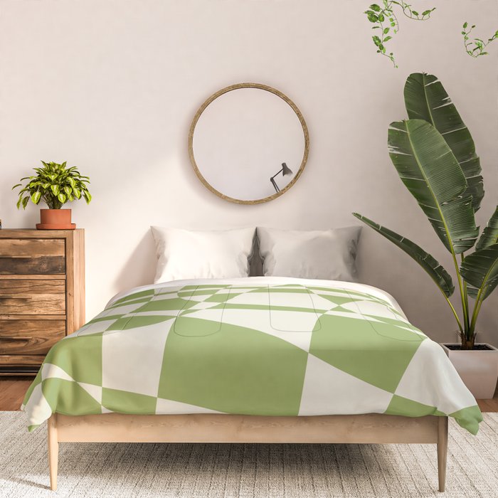 Glass Glitch: Forest Green Edition Comforter Gallery Image 3