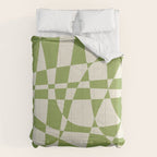 Glass Glitch: Forest Green Edition Comforter Gallery Image 6