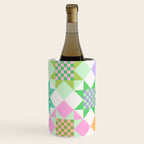 Checkerboard Quilt - Pastel Colors Wine Chiller Gallery Image 3