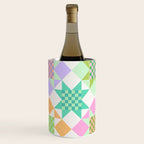 Checkerboard Quilt - Pastel Colors Wine Chiller Gallery Image 1