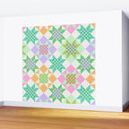 Checkerboard Quilt - Pastel Colors Wall Mural Gallery Image 2