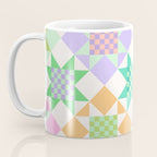 Checkerboard Quilt - Pastel Colors Coffee Mug Gallery Image 3