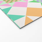 Checkerboard Quilt - Pastel Colors Welcome Mat Gallery Image 2