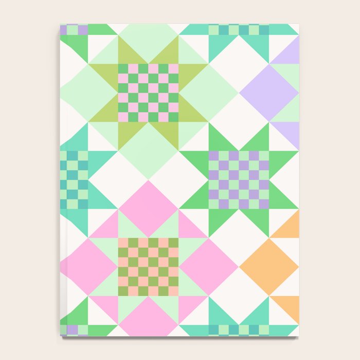 Checkerboard Quilt - Pastel Colors Notebook Gallery Image 4