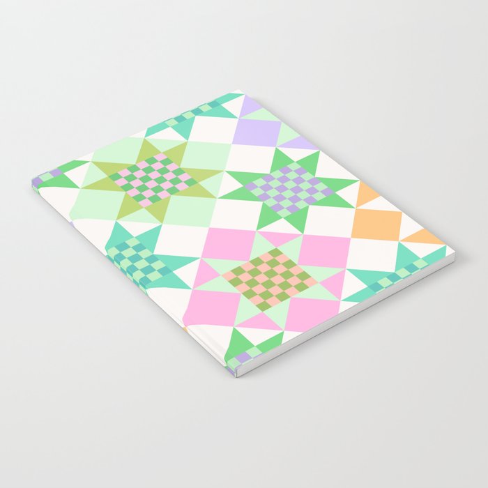 Checkerboard Quilt - Pastel Colors Notebook Gallery Image 2