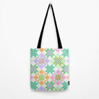 Checkerboard Quilt - Pastel Colors Tote Bag Gallery Image 2
