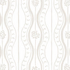 Wavy lines and tiny blooms - natural soft beige mushroom tones pattern Coffee Mug Gallery Image 2